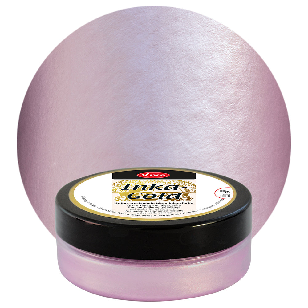 Viva Decor Inka Gold Gilding Wax2.2 oz - Easily Applicable, Wax-Based Metallic Polishing Paste. Quick-Drying Metal Shine, High Gloss Effects for DIY