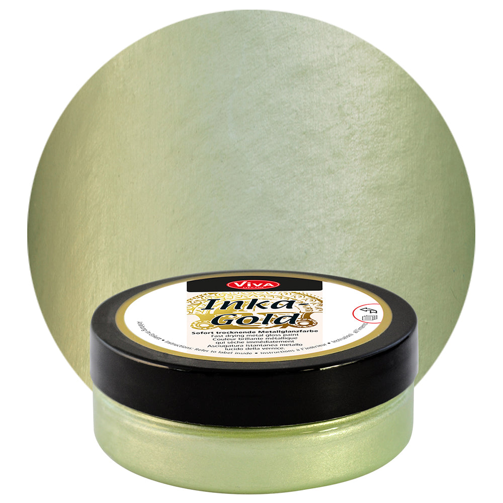 Viva Decor Inka Gold Gilding Wax2.2 oz - Easily Applicable, Wax-Based Metallic Polishing Paste. Quick-Drying Metal Shine, High Gloss Effects for DIY