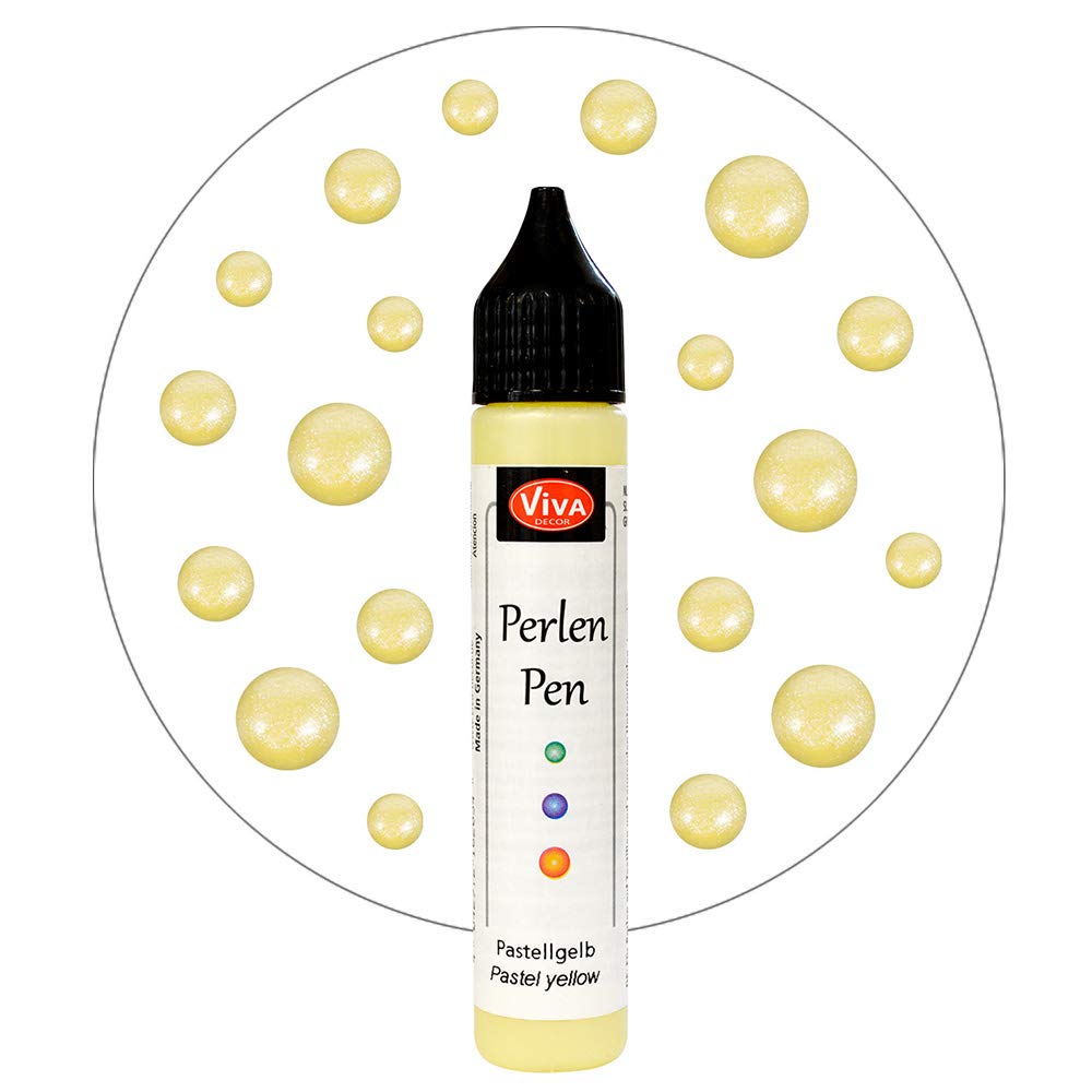 Viva Decor 25ml Pearl Pen, Yellow