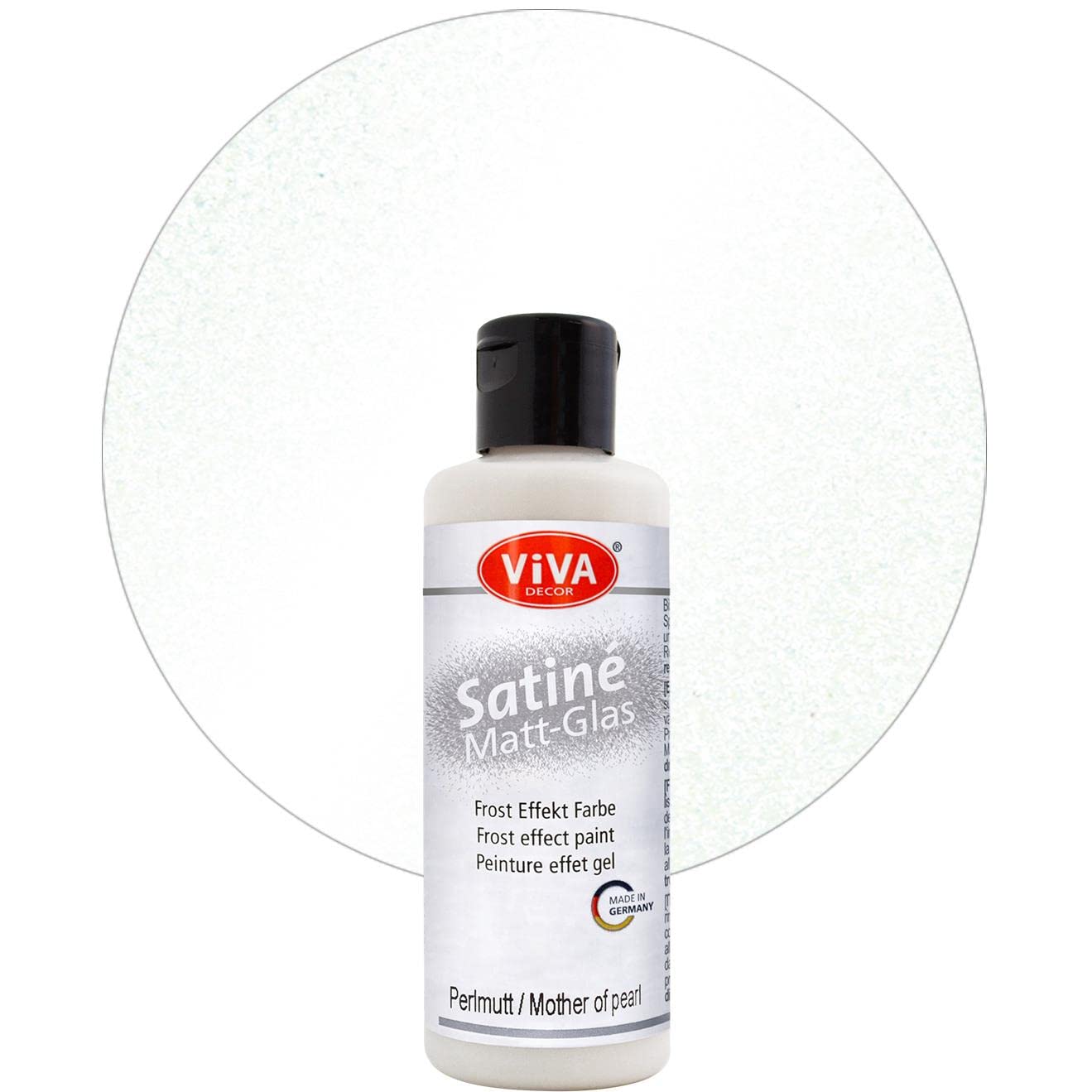 Viva Decor Satiné Matt Glass Paint Frosted - 82ml Mother of Pearl #905