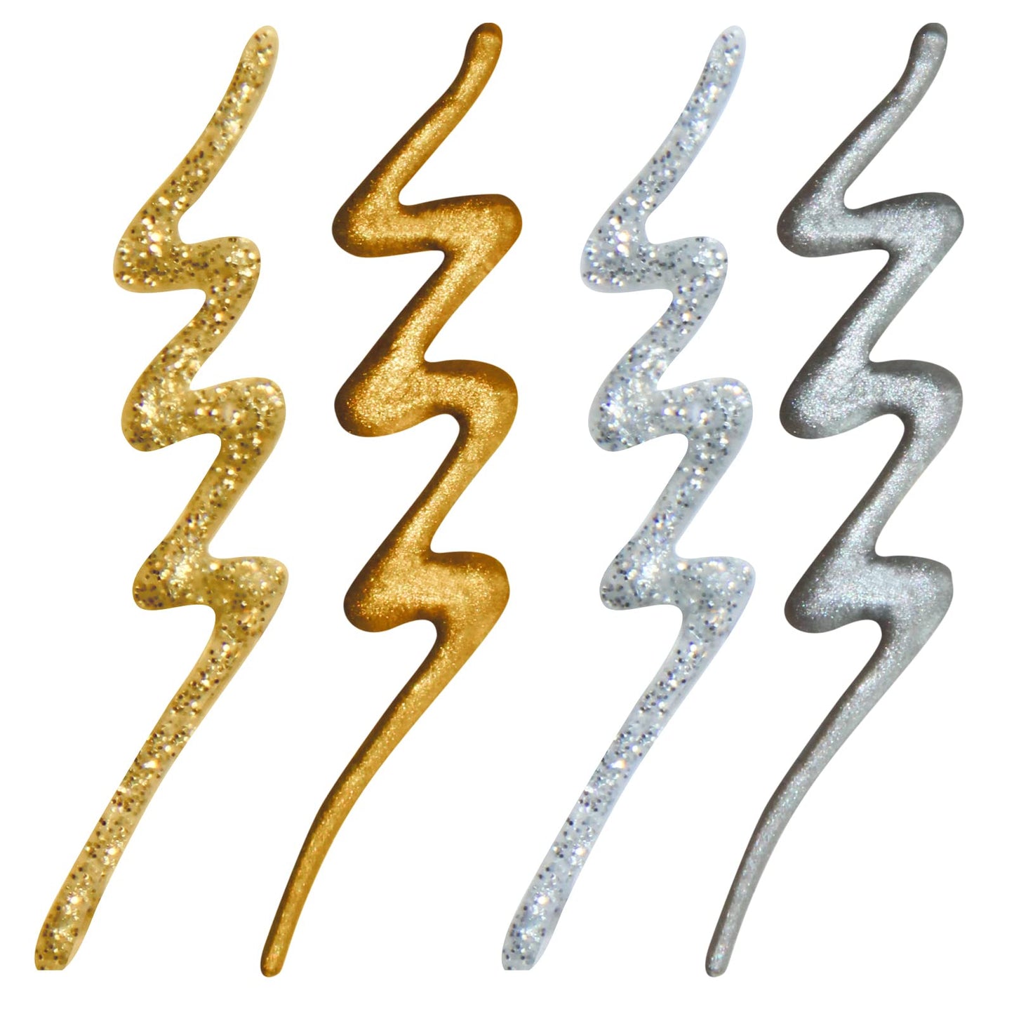 Viva Decor Candle Pen 4 x 0,95 Fl oz -Silver & Gold Set - Wax Paint for Candles | Candle Wax Pen for Custom Designs | Safe Candle Paint | for Decorating Candles | for Special Occasions | DIY Projects