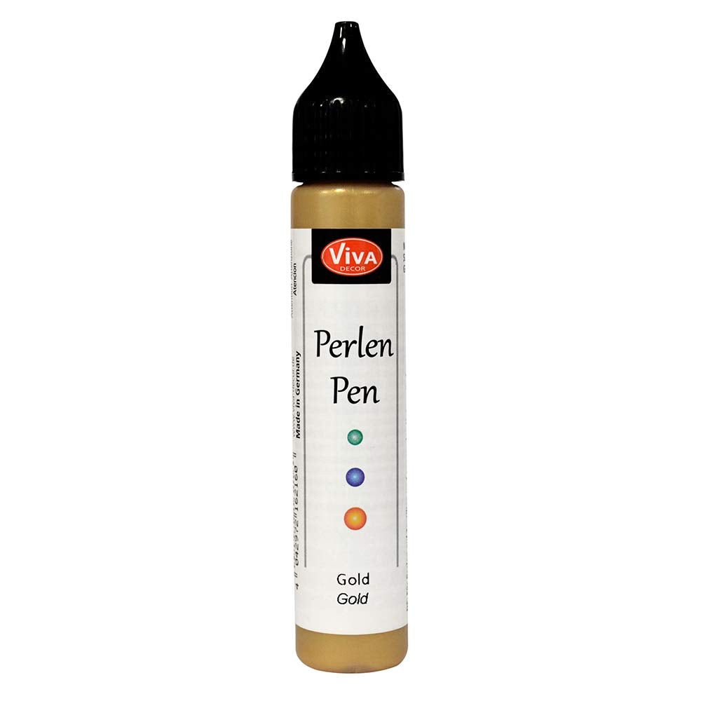 Viva Decor .8-Ounce Pearl Color Pen, Gold