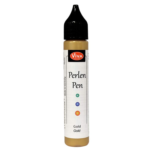 Viva Decor .8-Ounce Pearl Color Pen, Gold