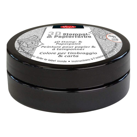 Viva Decor 119380036 3D Stamp Paint, Black