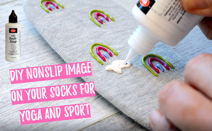 ABS Sock Stop non slip Liquid 2,77 fl oz,ABS anti skid fabric - liquid anti-slip for socks, mats, yoga -Viva Decor - Made In Germany