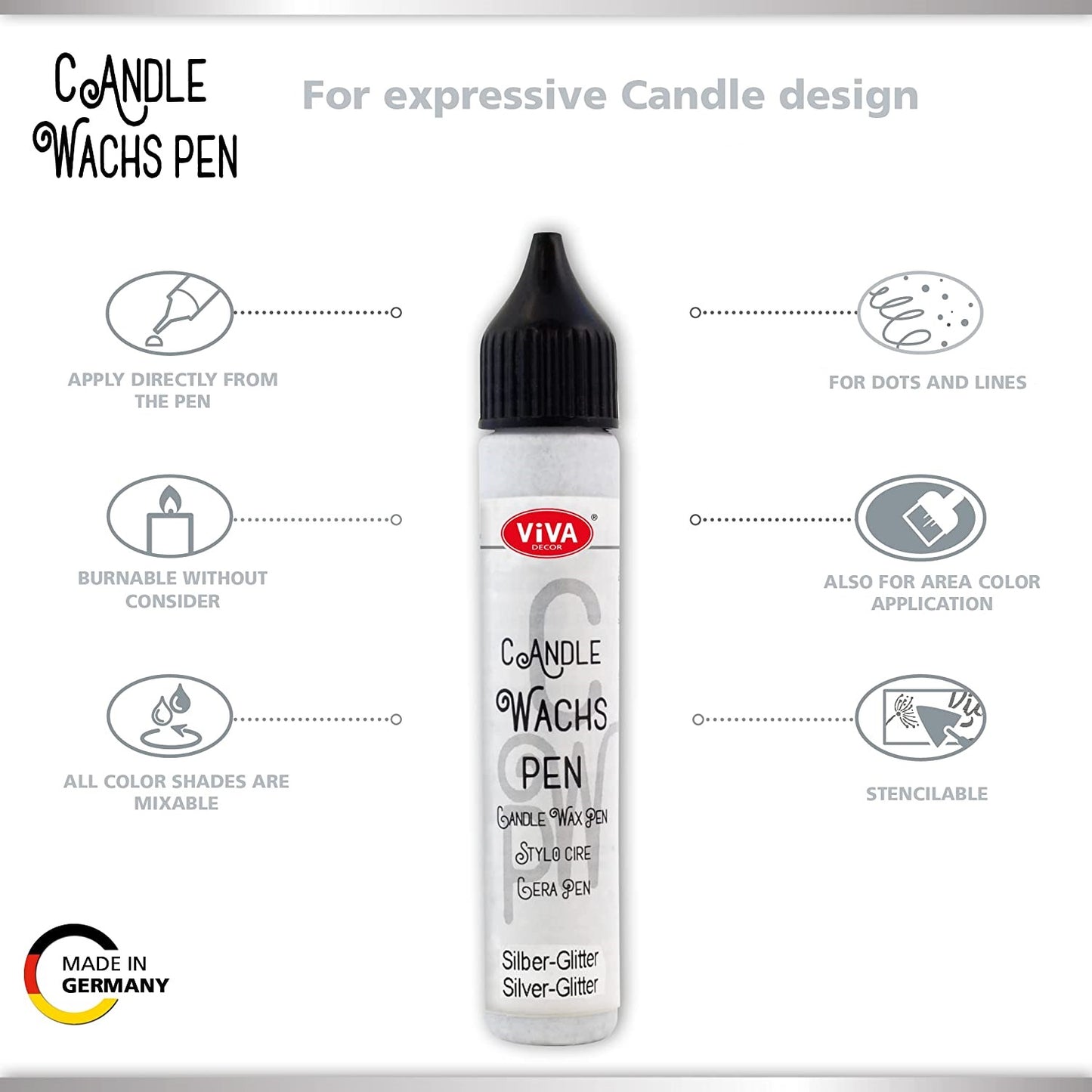 Viva Decor Candle Wax Pen 28ml- for Candle Art Decoration